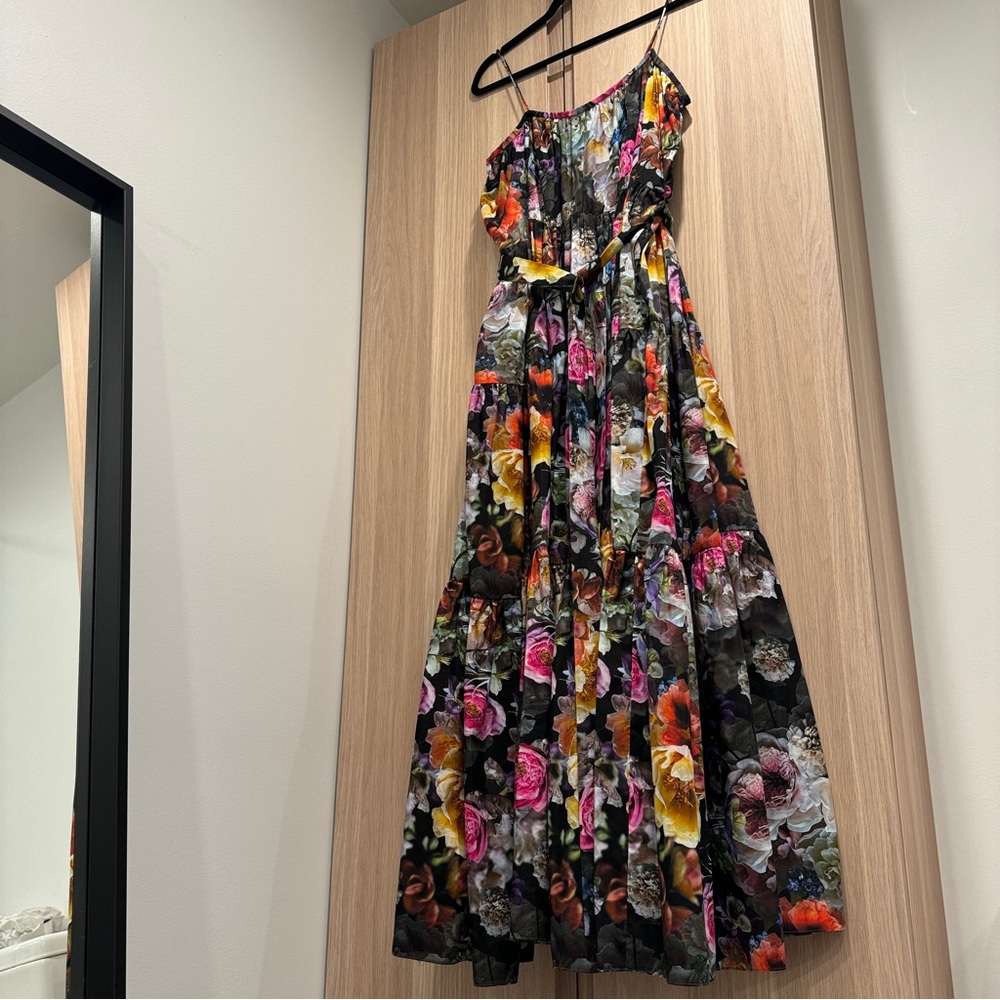 NWT Adam Lippes floral printed voile maxi dress/gown - XL